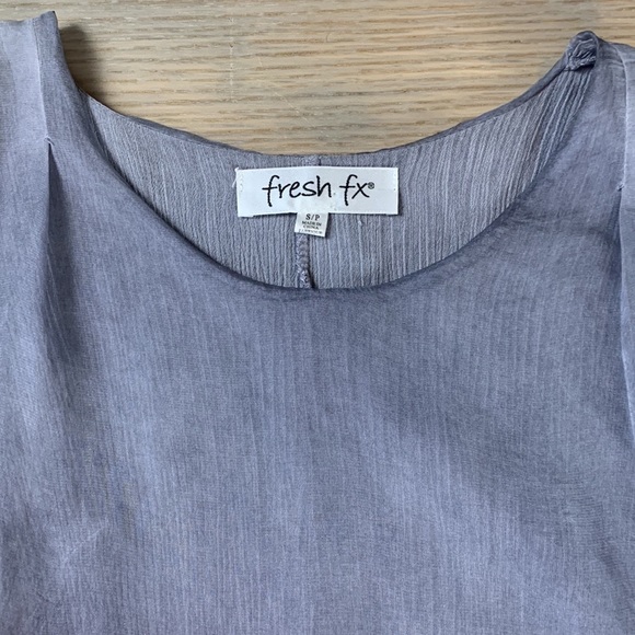 Smoky Blue summer dress (S) - Picture 5 of 5